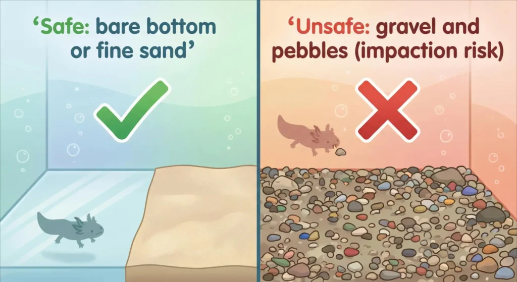 Safe Substrate for Axolotls
