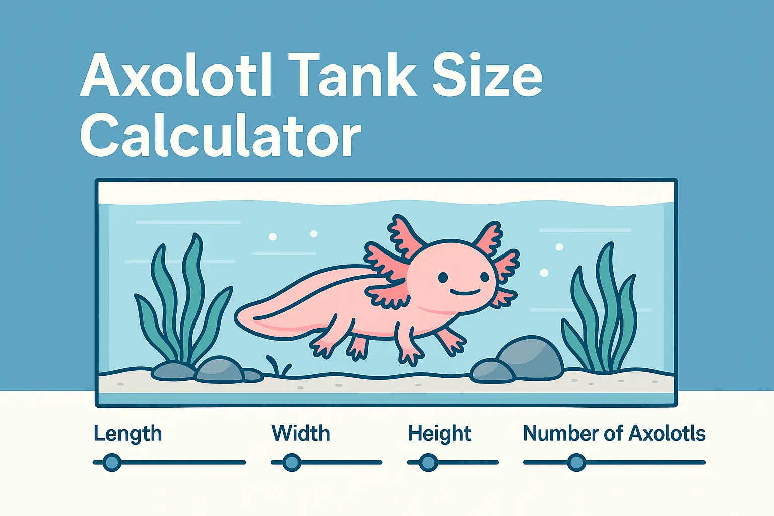 Axolotl Tank Size Calculator